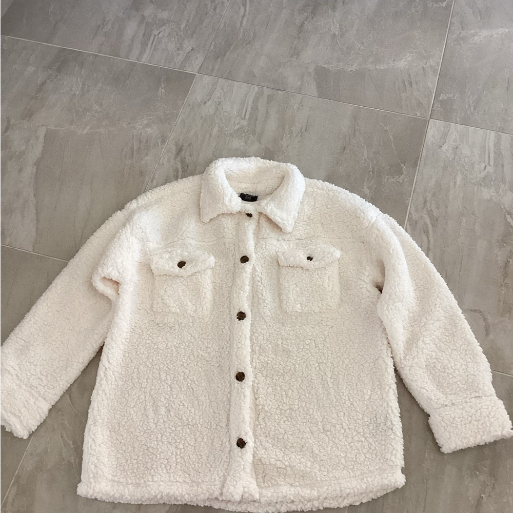 Cozy White Sherpa Jacket